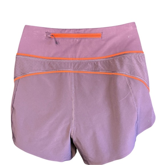 Athleta womens purple orange Run With It 3.5" Short Sz M preloved like new - Picture 2 of 11